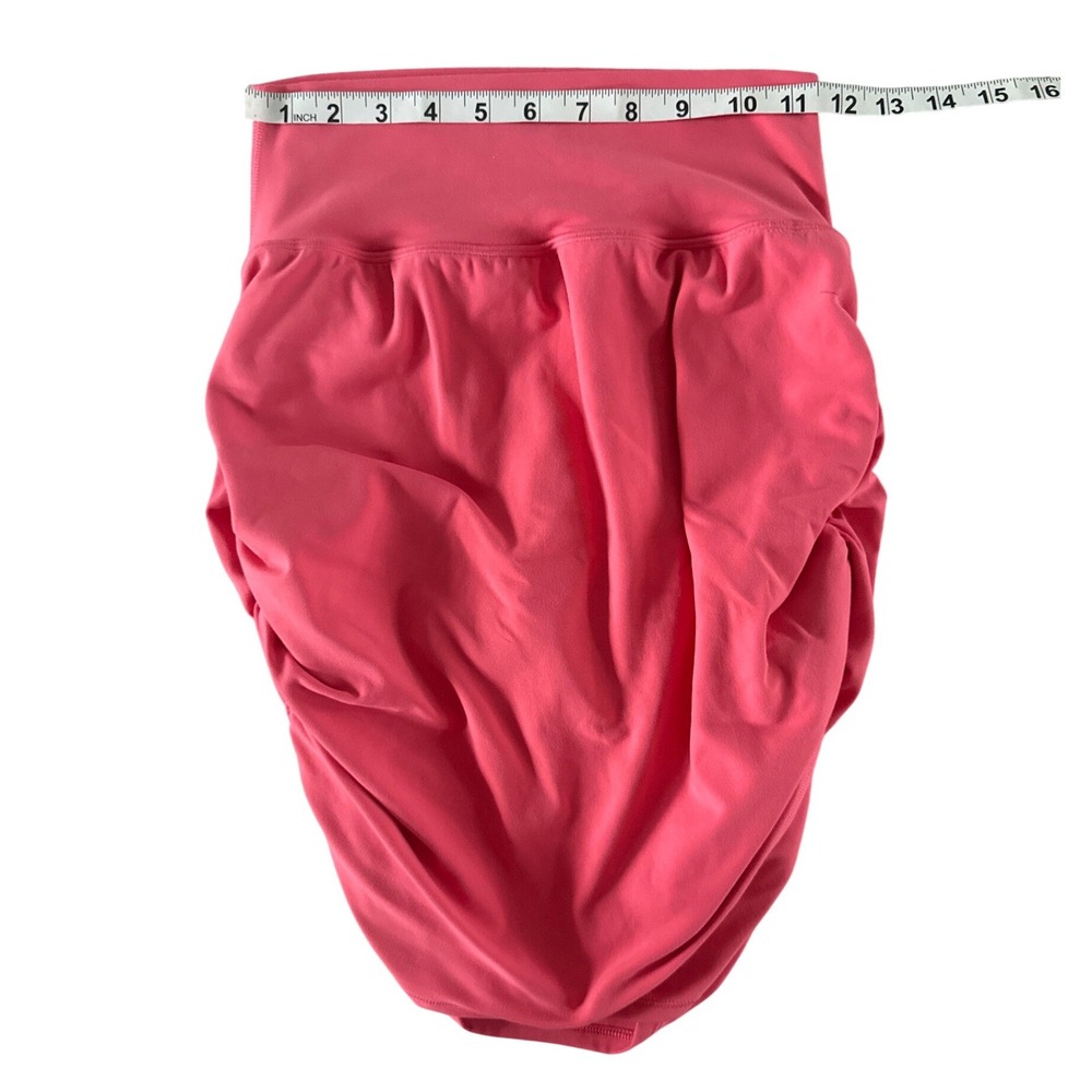 Athleta Transcend Skort Skirt Ruched Built in Shorts Coral Pink 837437 Small $79 - Picture 5 of 14
